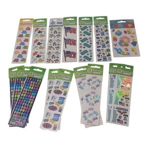 Sandy Lion Stickers Lot Prismatic‎ Designs Scrapbooking Crafting Tweety Flags